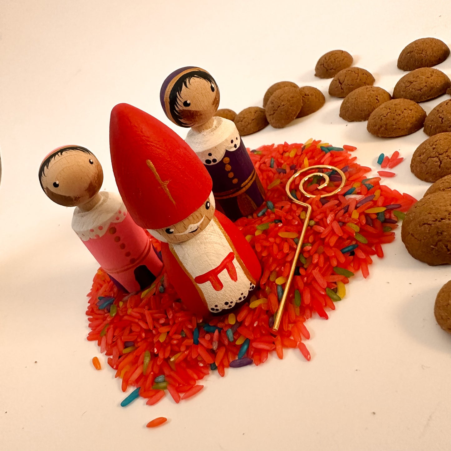 Pegdoll - Sint en pieten paars/roze