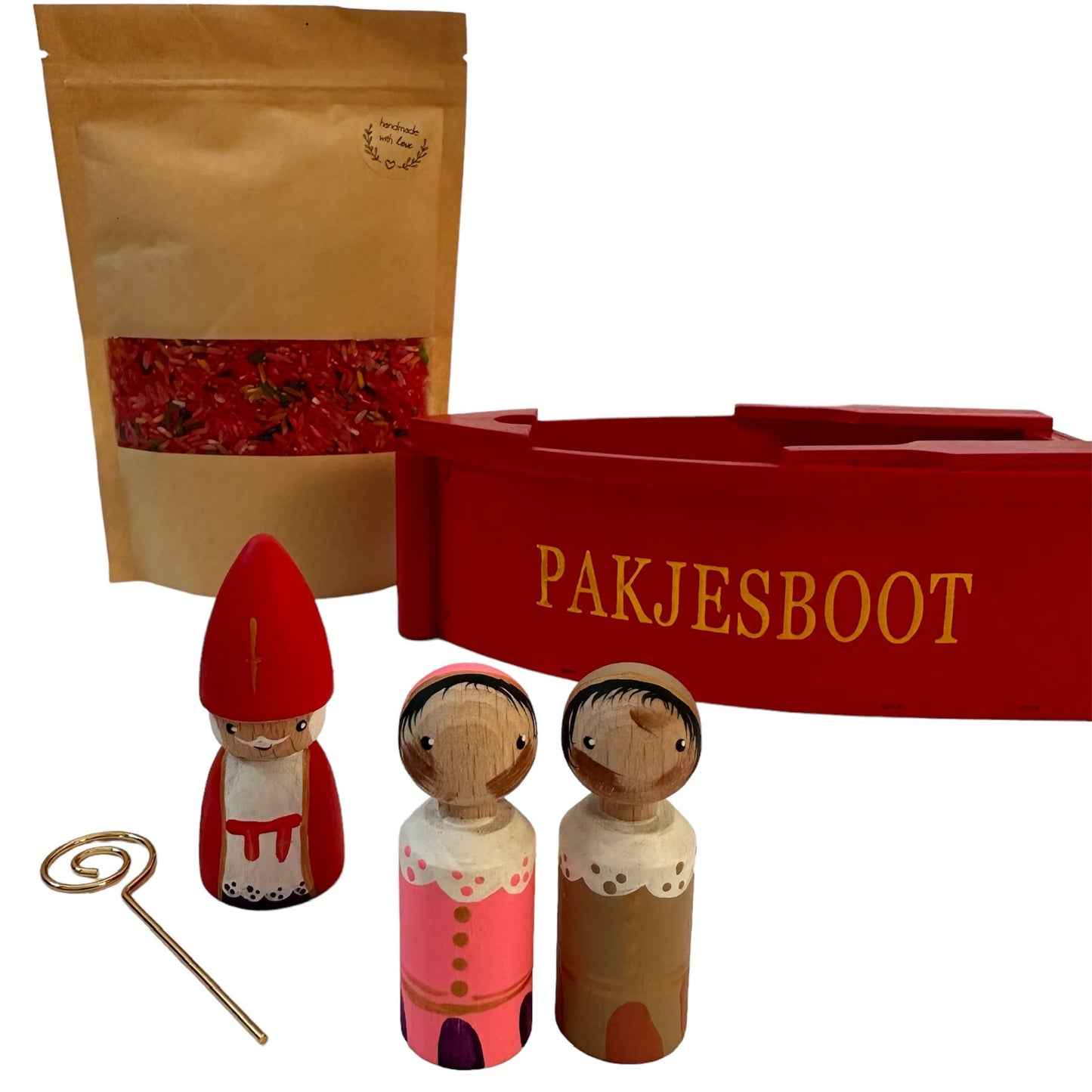 Pegdoll - Sint set beige/roze