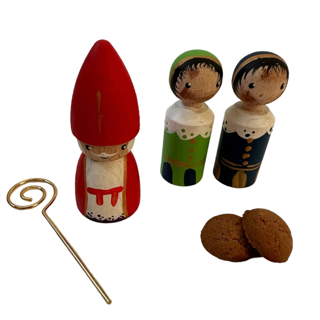 Pegdoll - Sint en pieten blauw/groen
