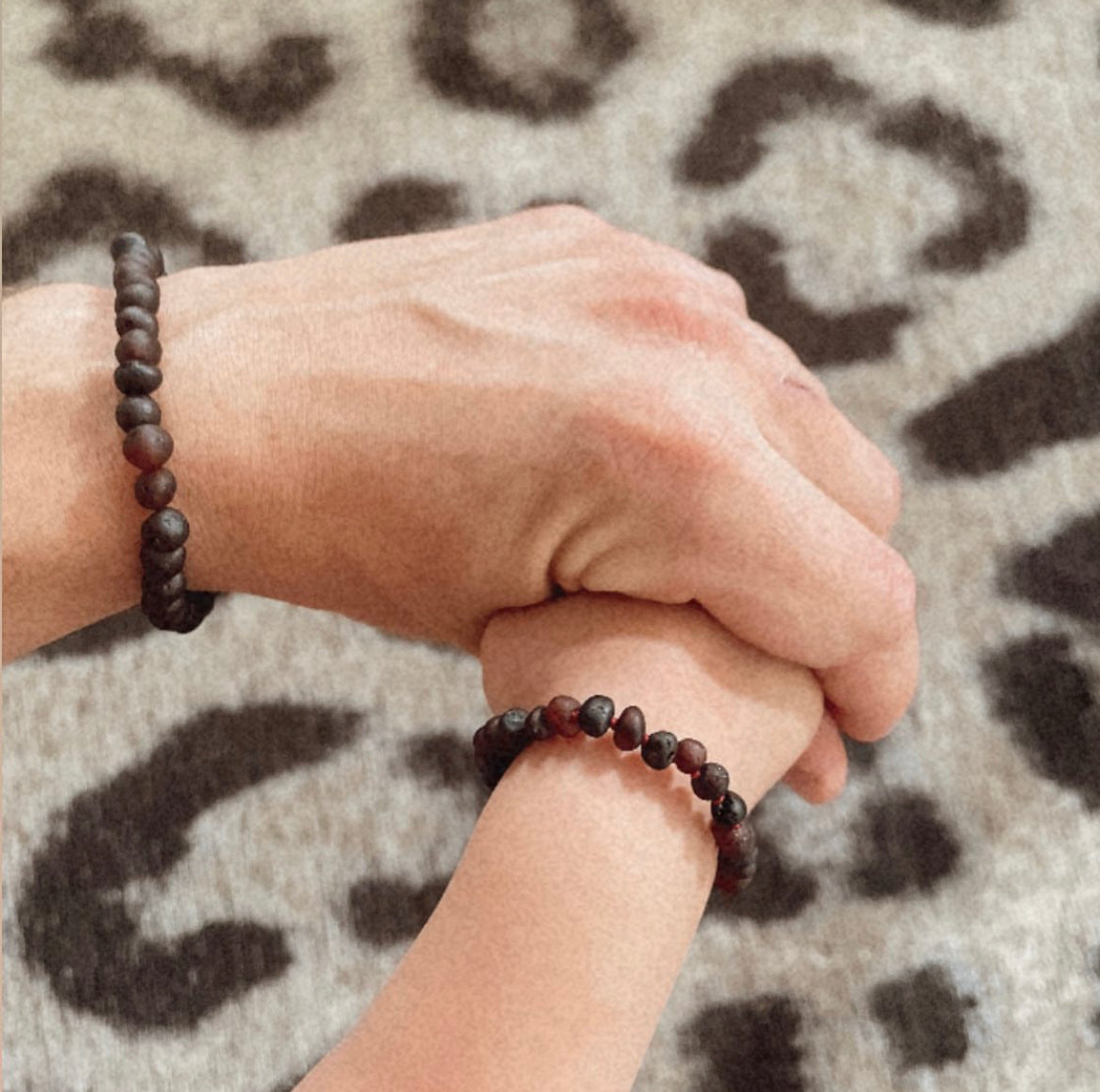 Barnsteenarmband kers mat 20 cm (Volwassen armbandje)