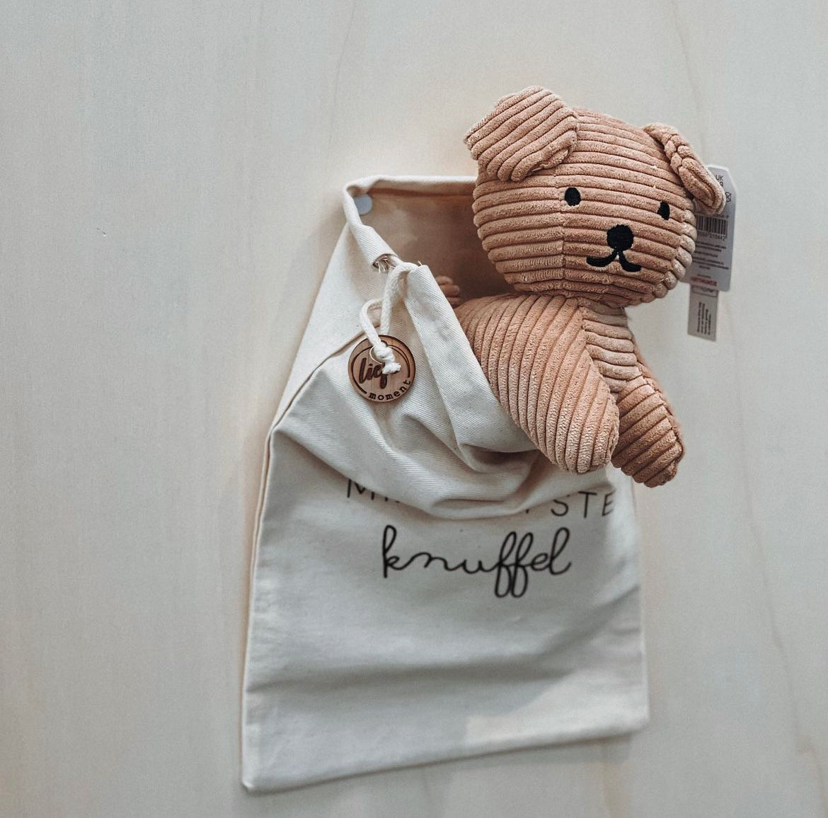 Bewaarzakje 'mijn liefste knuffel'