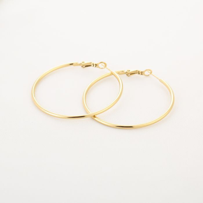 Creolen 4,8 cm - Goudkleurige Stainless Steel Oorbellen