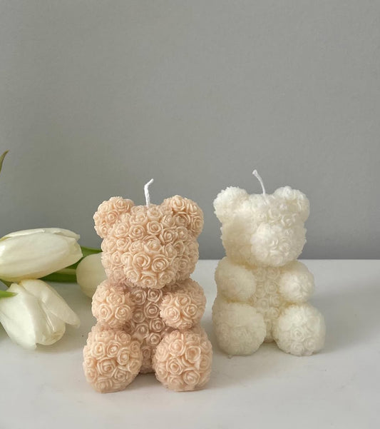 Kaars 'Teddy' licht bruin