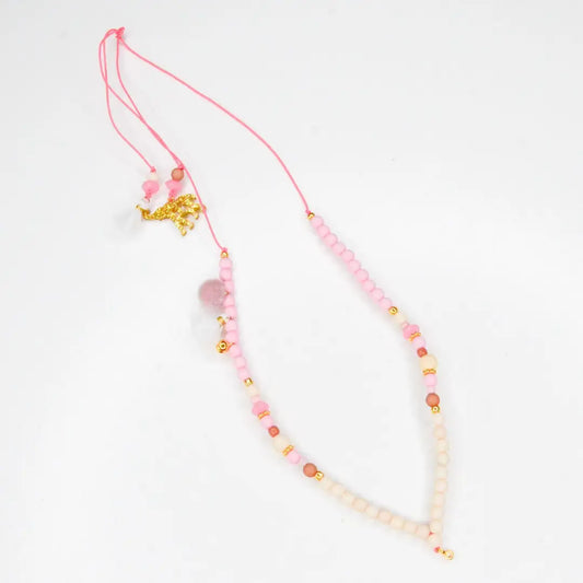 Kinderketting 'Cotton Candy' – Kinder Kralenketting met Kwastjes