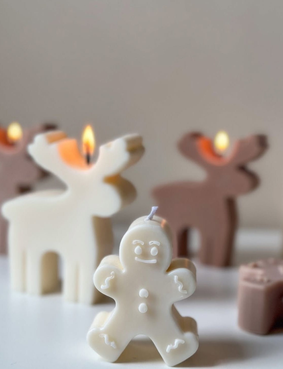 Kaars 'Koekmannetje' créme