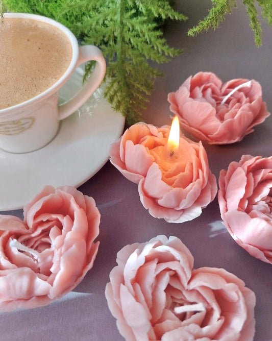 Kaars 'Heart Rose' Licht Roze