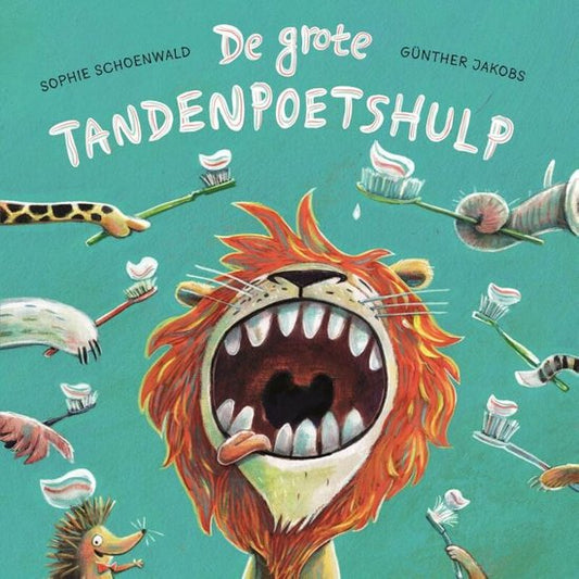 De grote tandenpoetshulp (kartonboek) - Sophie Schoenwald