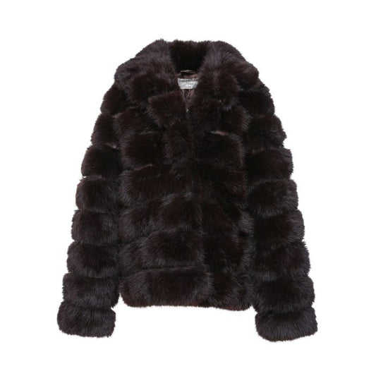 Faux Fur Jas Dames – COFFEE (donkerbruin) – Luxe Kunstbont Winterjas